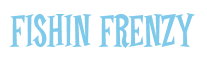 Rendering "FISHIN FRENZY" using Cooper Latin