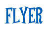 Rendering "FLYER" using Cooper Latin