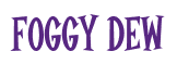 Rendering "FOGGY DEW" using Cooper Latin