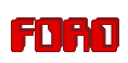 Rendering "FORD" using Computer Font
