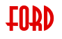 Rendering "FORD" using Asia