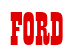 Rendering "FORD" using Bill Board