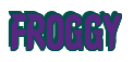 Rendering "FROGGY" using Callimarker