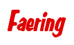 Rendering "Faering" using Big Nib