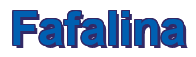 Rendering "Fafalina" using Arial Bold