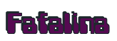 Rendering "Fafalina" using Computer Font