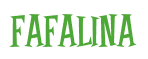 Rendering "Fafalina" using Cooper Latin