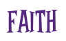 Rendering "Faith" using Cooper Latin