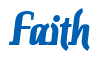 Rendering "Faith" using Color Bar