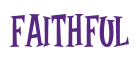 Rendering "Faithful" using Cooper Latin