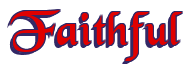 Rendering "Faithful" using Black Chancery