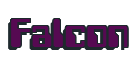 Rendering "Falcon" using Computer Font