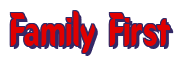 Rendering "Family First" using Callimarker