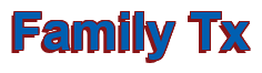 Rendering "Family Tx" using Arial Bold
