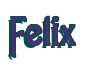 Rendering "Felix" using Agatha
