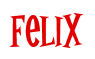 Rendering "Felix" using Cooper Latin