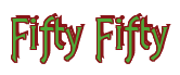 Rendering "Fifty Fifty" using Agatha