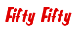 Rendering "Fifty Fifty" using Big Nib