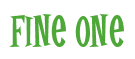 Rendering "Fine One" using Cooper Latin