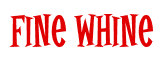 Rendering "Fine Whine" using Cooper Latin