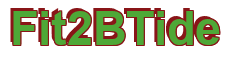 Rendering "Fit2BTide" using Arial Bold