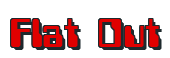 Rendering "Flat Out" using Computer Font
