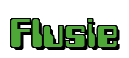 Rendering "Flusie" using Computer Font