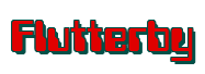 Rendering "Flutterby" using Computer Font