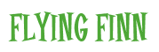 Rendering "Flying Finn" using Cooper Latin