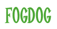 Rendering "Fogdog" using Cooper Latin