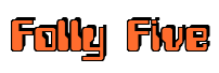 Rendering "Folly Five" using Computer Font