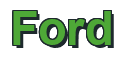 Rendering "Ford" using Arial Bold