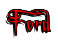 Rendering "Ford" using Charming