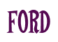Rendering "Ford" using Cooper Latin