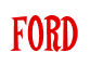 Rendering "Ford" using Cooper Latin