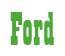 Rendering "Ford" using Bill Board