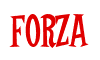 Rendering "Forza" using Cooper Latin