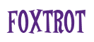 Rendering "Foxtrot" using Cooper Latin
