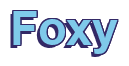 Rendering "Foxy" using Arial Bold