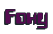 Rendering "Foxy" using Computer Font