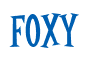 Rendering "Foxy" using Cooper Latin