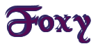 Rendering "Foxy" using Black Chancery