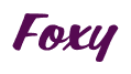 Rendering "Foxy" using Casual Script