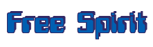 Rendering "Free Spirit" using Computer Font