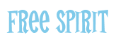 Rendering "Free Spirit" using Cooper Latin