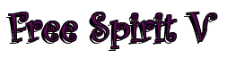 Rendering "Free Spirit V" using Curlz