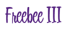 Rendering "Freebee III" using Bean Sprout