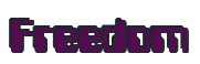 Rendering "Freedom" using Computer Font