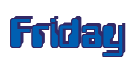Rendering "Friday" using Computer Font