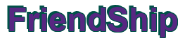 Rendering "FriendShip" using Arial Bold